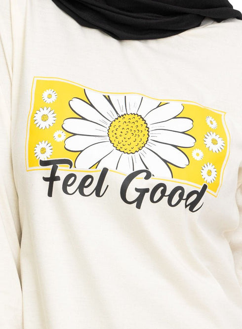 Creamy Printed Long - Sleeve Design 13 - Khotwh